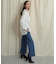バックスリットストレートワイドパンツ