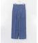 バックスリットストレートワイドパンツ