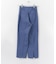 バックスリットストレートワイドパンツ
