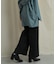 バックスリットストレートワイドパンツ