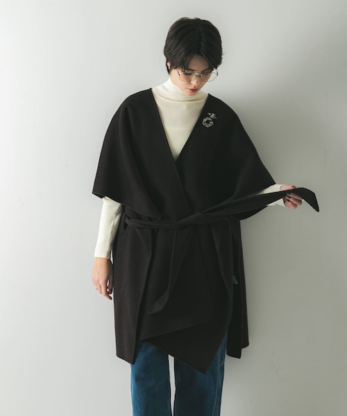 ウールカシミヤリバーポンチョ｜アーバンリサーチウェアハウスの