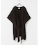 ウールカシミヤリバーポンチョ