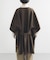 ウールカシミヤリバーポンチョ
