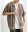 ストライプショートスリーブニットシャツ