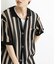 ストライプショートスリーブニットシャツ