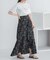フラワープリントフリルスカート