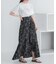 フラワープリントフリルスカート