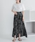 フラワープリントフリルスカート