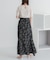 フラワープリントフリルスカート