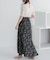 フラワープリントフリルスカート