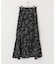 フラワープリントフリルスカート