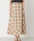 カラーブロックマキシスカート∴