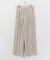 チェックワイドパンツ