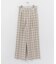 チェックワイドパンツ