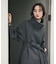 スタンドカラーロングコート