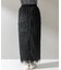 ELENDEEK　FRINGE STRAIGHT SKIRT