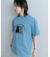 キャットグラフィックプリントTシャツ A