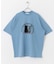 キャットグラフィックプリントTシャツ A