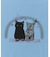 キャットグラフィックプリントTシャツ A