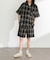 オンブレチェックイージーショートパンツ