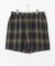 オンブレチェックイージーショートパンツ