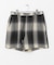 オンブレチェックイージーショートパンツ