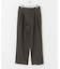 ウールライクダブルタックワイドパンツ
