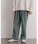ウールライクダブルタックワイドパンツ