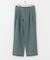 ウールライクダブルタックワイドパンツ