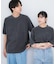 『ユニセックス』フェードポップアートフラワーTシャツ(5分袖)