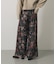 フラワープリントオーガンジーパンツ