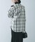 オンブレーチェックオーバーシャツ