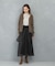 ドットフロッキーフレアスカート