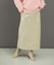 パテントストレートスカート