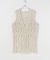 マクラメ編みハンドニットベスト