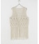 マクラメ編みハンドニットベスト