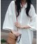ハーフスリーブシアーワイドシャツ