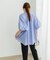 『UR TECH』F by ROSSO　イージーリネンボリュームブラウス
