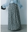 ハクプリントフレアスカート
