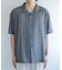 シアーシャンブレーオープンカラーシャツ