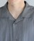 シアーシャンブレーオープンカラーシャツ