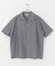 シアーシャンブレーオープンカラーシャツ