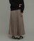 フェイクスウェードプリーツスカート