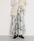 ボカシプリントロングスカート