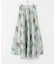 ボカシプリントロングスカート