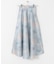 ボカシプリントロングスカート