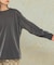 シアークルーネックロングTシャツ