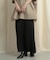 サテンストレートナロースカート