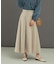 タフタロングフレアスカート