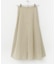タフタロングフレアスカート